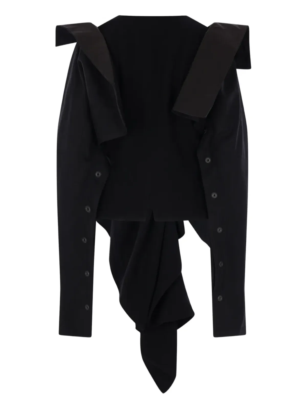Yohji Yamamoto draped jacket - 画像2