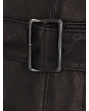 Yohji Yamamoto ベルト付きパフスリーブコート - サムネイル3