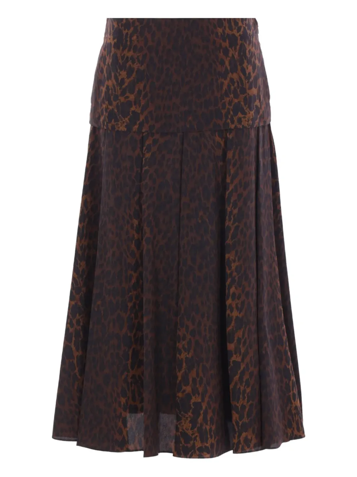 Balenciaga プリーツ レオパード柄 スカート - 画像1
