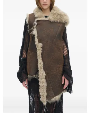 Ann Demeulemeester Aleid シアリングカラー付きジレ - サムネイル1
