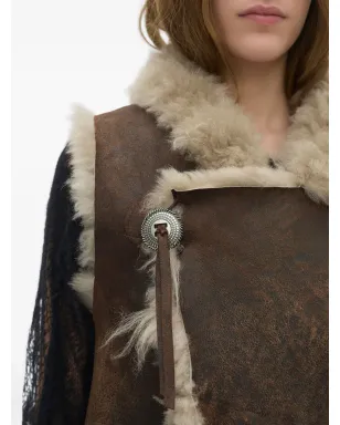 Ann Demeulemeester Aleid シアリングカラー付きジレ - サムネイル5