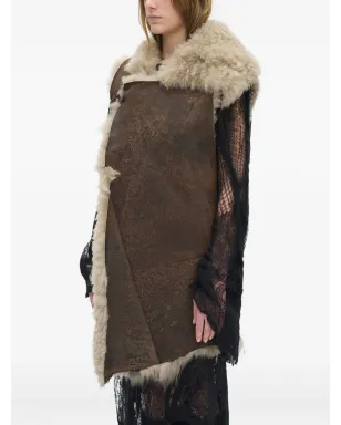 Ann Demeulemeester Aleid シアリングカラー付きジレ - サムネイル4