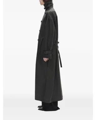 Ann Demeulemeester ダブルブレスト レザーコート - サムネイル2