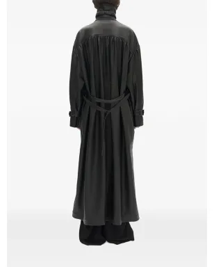 Ann Demeulemeester ダブルブレスト レザーコート - サムネイル3