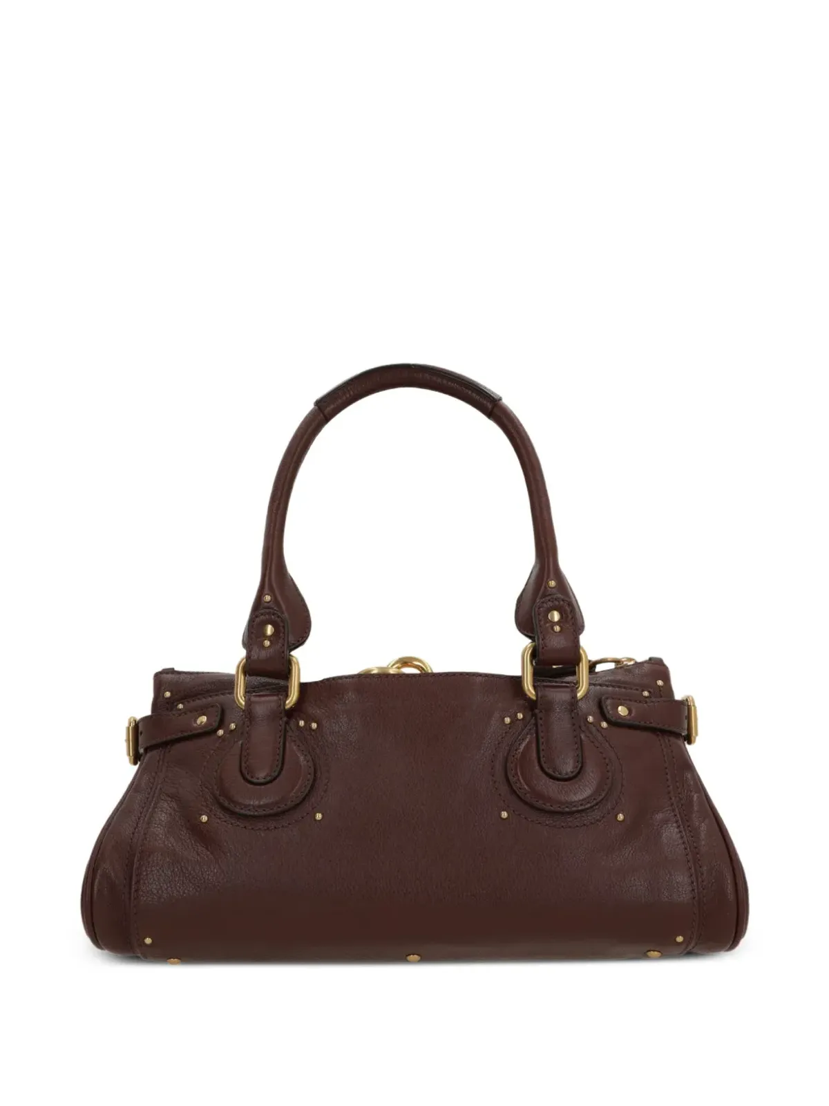 Chloé パドロックディテール レザー トートバッグ - 画像2