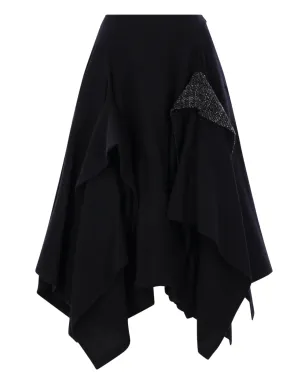 Yohji Yamamoto ラッフル付きパネルスカート - サムネイル2