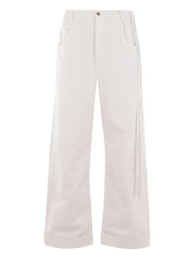 Ann Demeulemeester Ann Demeulemeester ボタン留めタイディテール ジーンズの商品画像