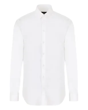 Emporio Armani 長袖ボタンダウンシャツ - White - サムネイル1