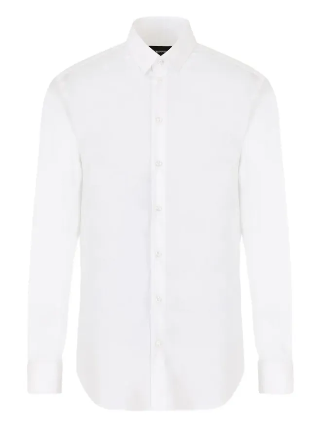 Emporio Armani Emporio Armani 長袖ボタンダウンシャツ - Whiteの商品画像