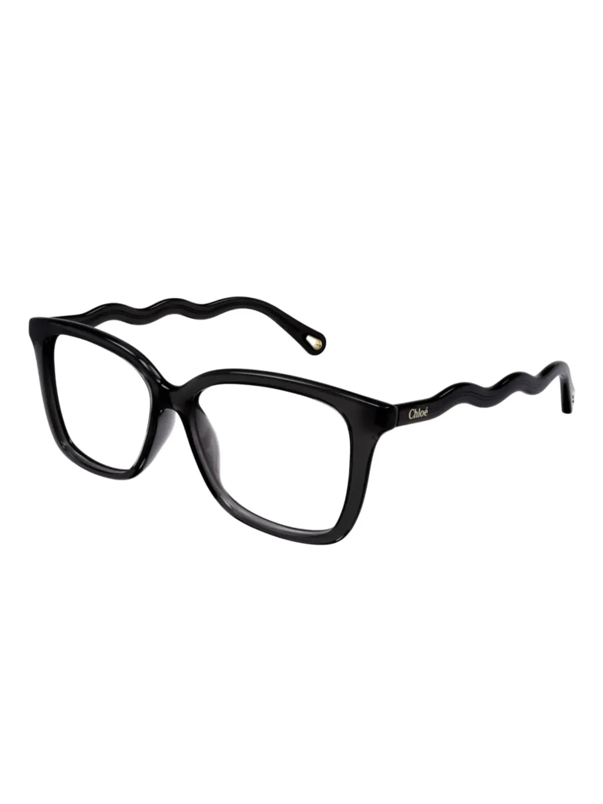 Chloé Eyewear ウェーブテンプルのスクエアメガネ - 画像2