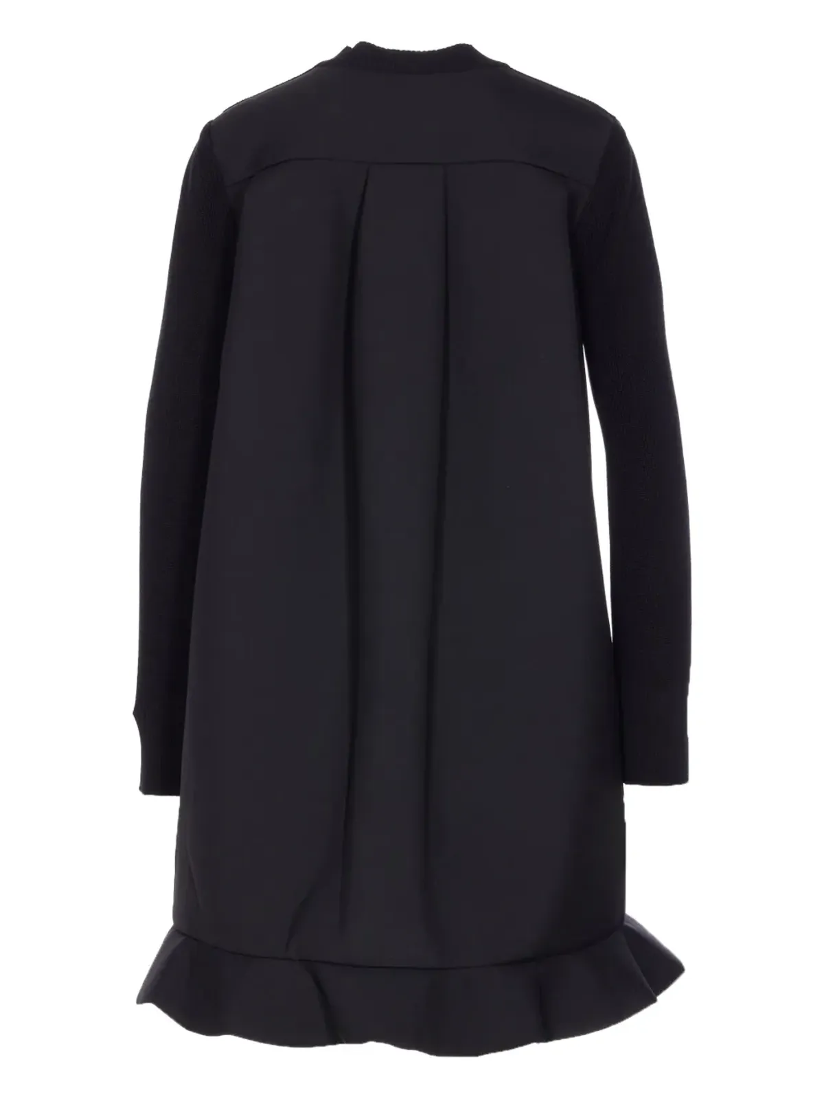 sacai ニットパネルのフリル ミニドレス - 画像2