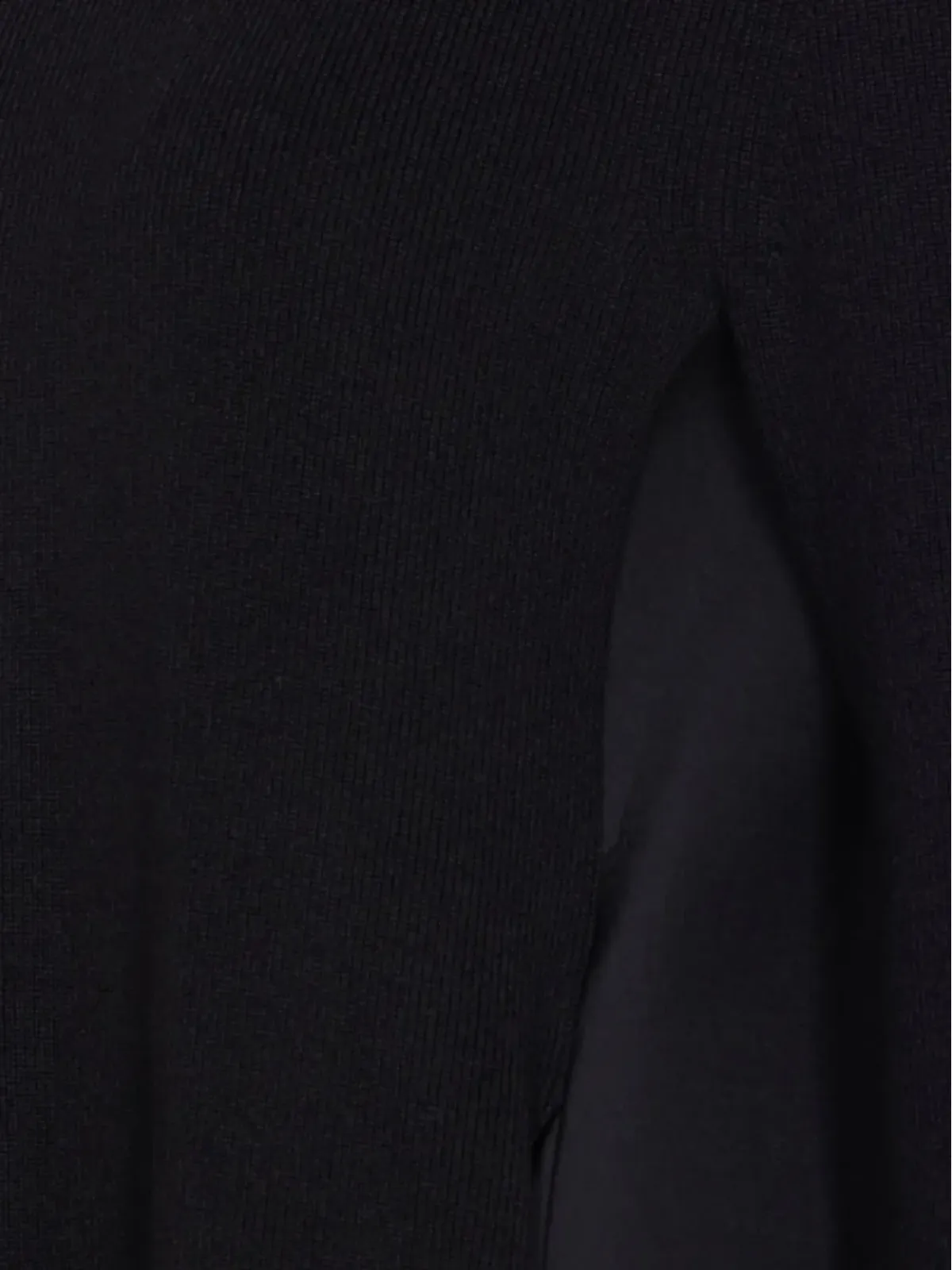 sacai ニットパネルのフリル ミニドレス - 画像3