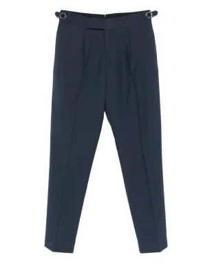 Paul Smith プリーツフロントの調節可能なパンツ - ブルー - サムネイル1