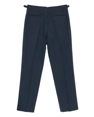 Paul Smith プリーツフロントの調節可能なパンツ - ブルー - サムネイル2