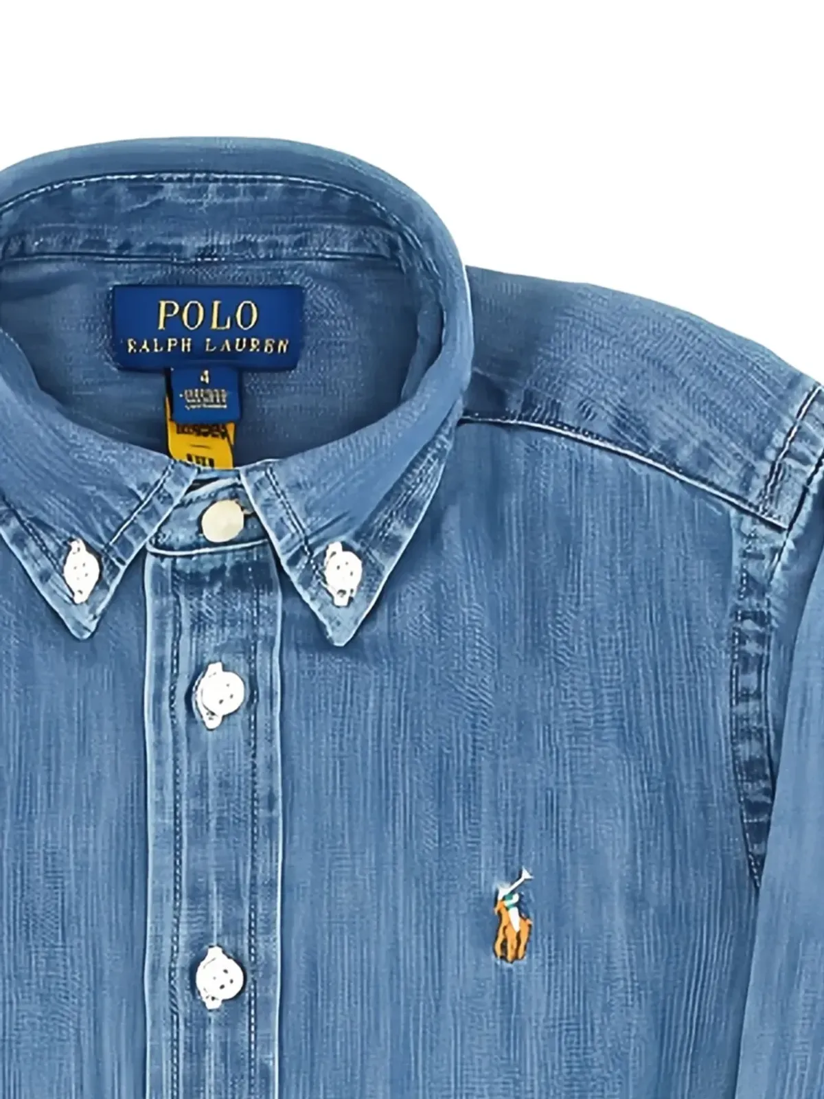 POLO RALPH LAUREN KIDS デニム長袖シャツ - 画像2