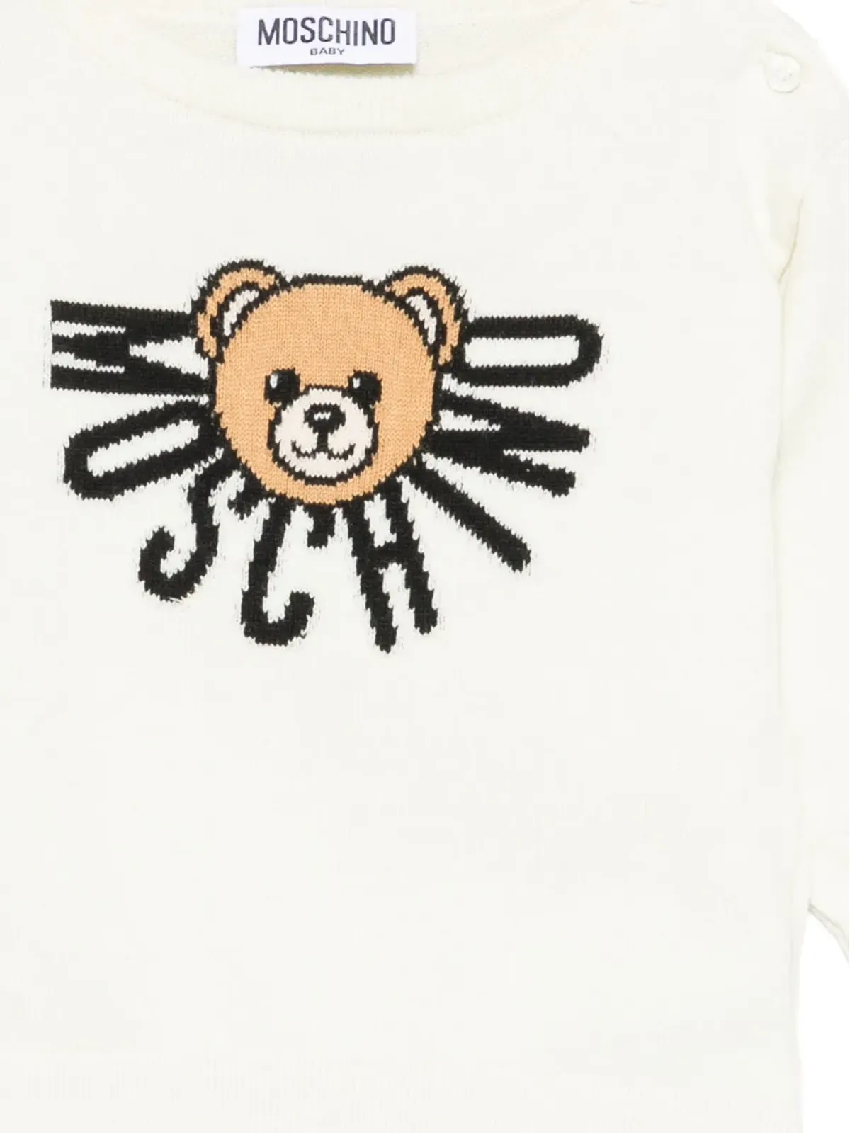 Moschino Kids テディロゴセーター - 画像3