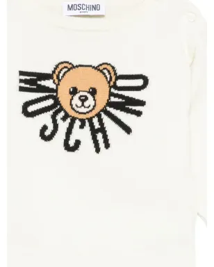 Moschino Kids テディロゴセーター - サムネイル3
