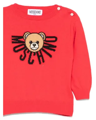 Moschino Kids テディロゴ ジャンパー - サムネイル3