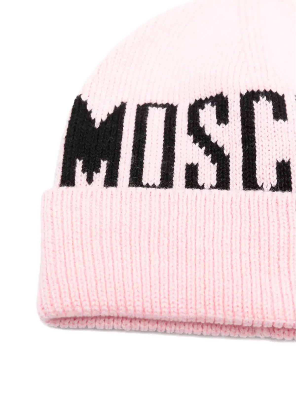 Moschino Kids リブ編みロゴディテール ビーニー - 画像2