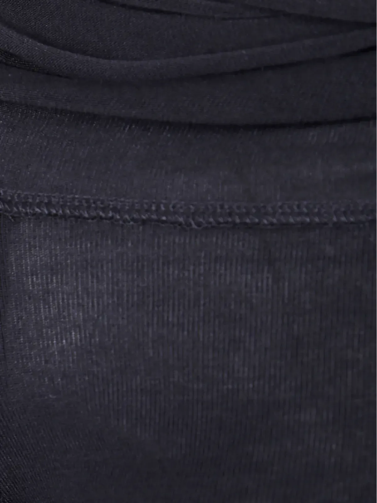 Thom Krom オフショルダードレープTシャツ - 画像3