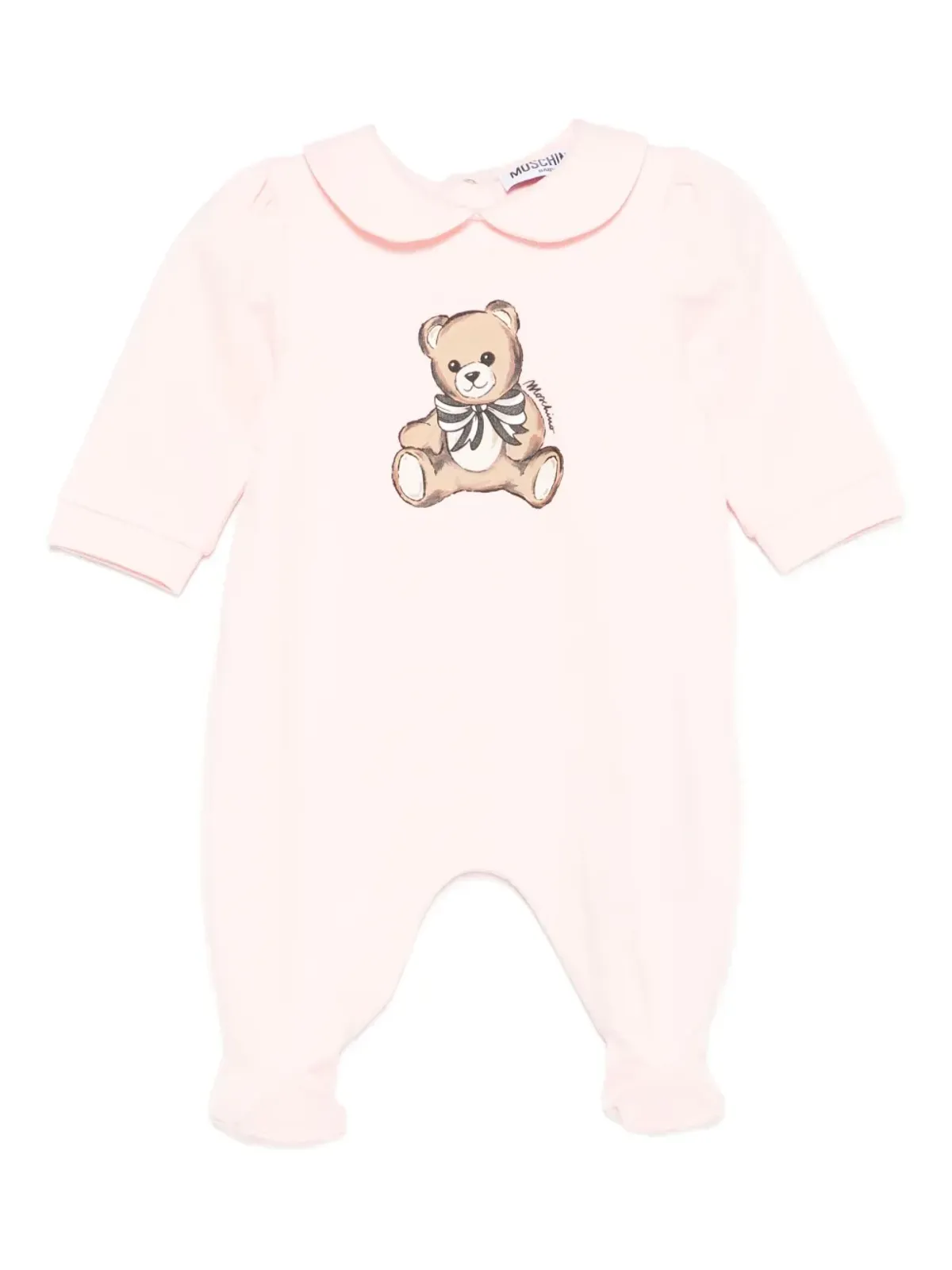 Moschino Kids テディプリント襟付きパジャマ - ピンク - 画像1