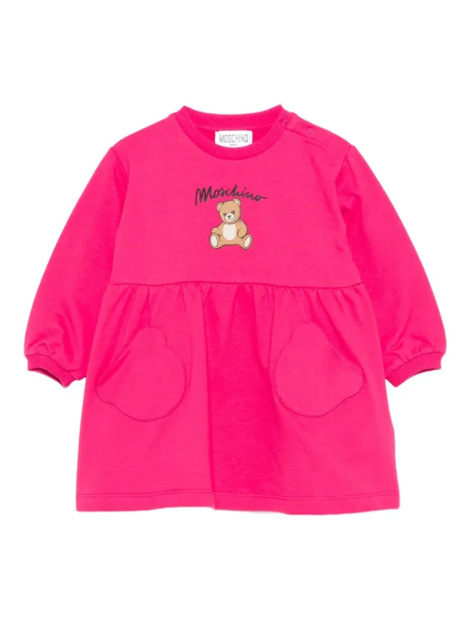Moschino Kids Moschino Kids ポケット付きテディドレスの商品画像