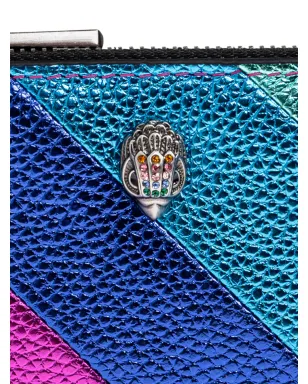 Kurt Geiger London Kensington diagonal-stripe metallic bifold wallet - サムネイル5
