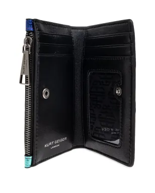 Kurt Geiger London Kensington diagonal-stripe metallic bifold wallet - サムネイル4