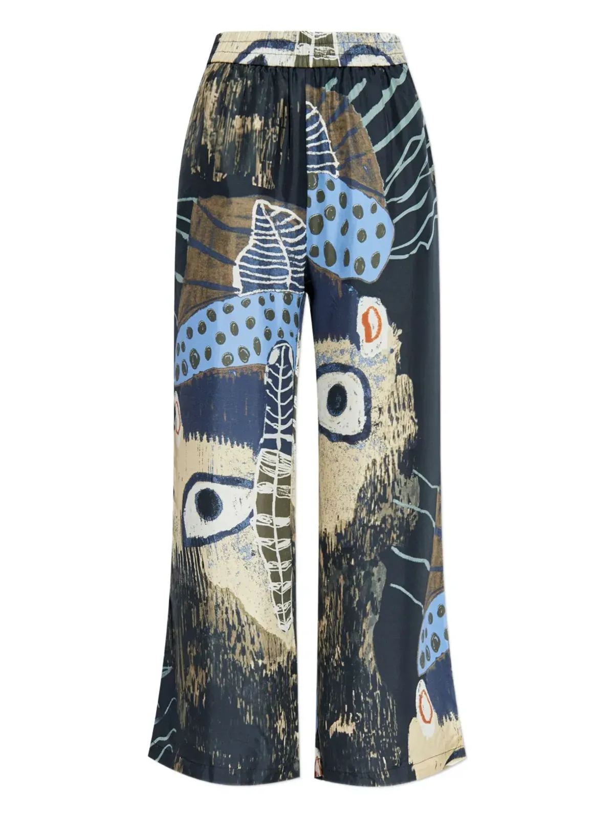 MUNTHE アブストラクトプリント シルクパンツ - 画像5