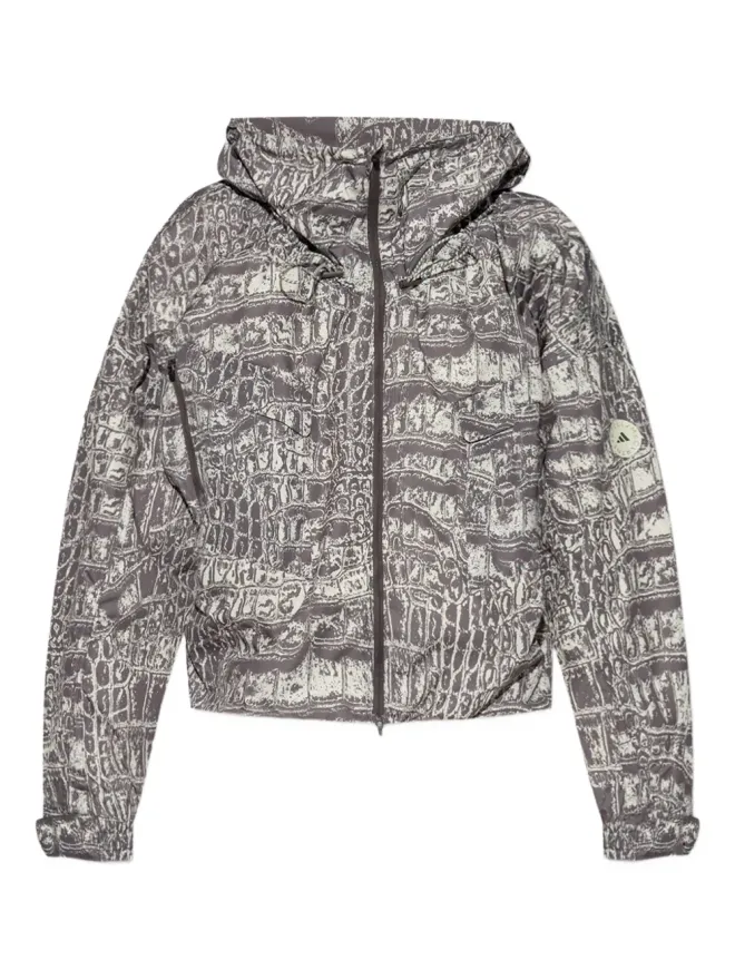 adidas by Stella McCartney adidas by Stella McCartney クロコダイルプリント フード付きジャケットの商品画像