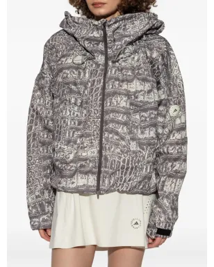adidas by Stella McCartney クロコダイルプリント フード付きジャケット - サムネイル3