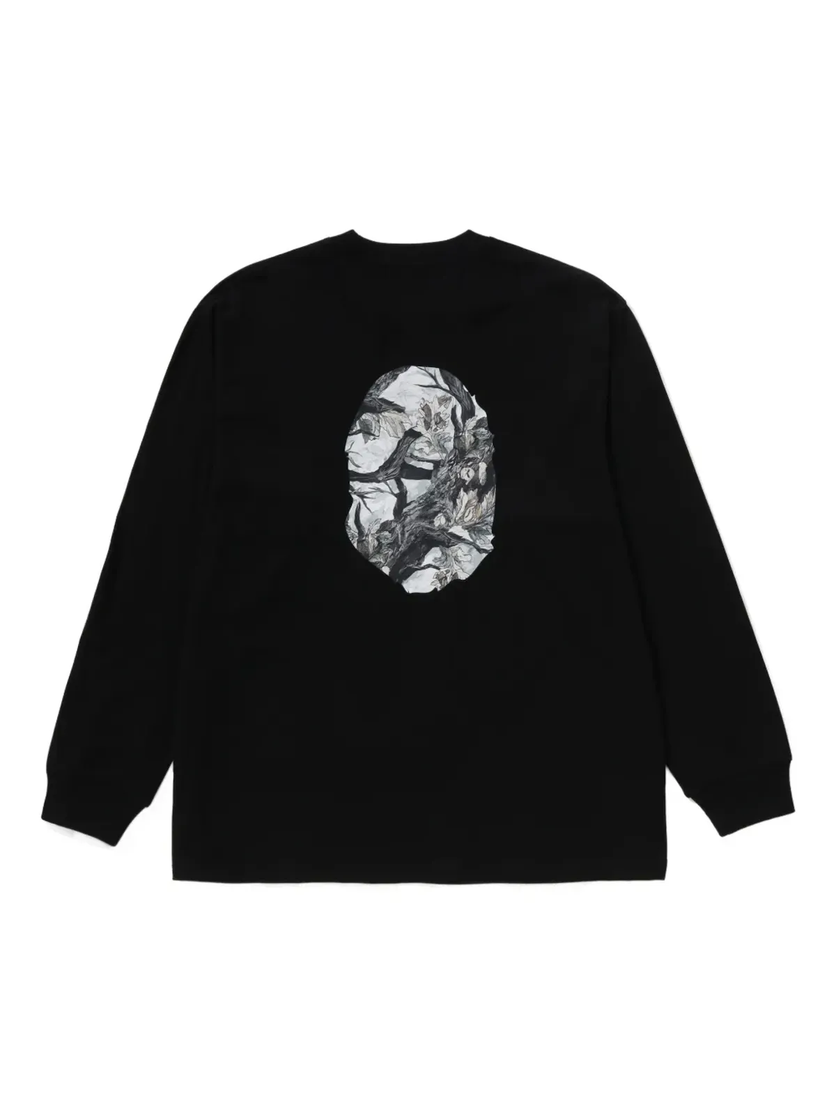 A BATHING APE® グラフィックプリント長袖Tシャツ - ブラック - 画像2