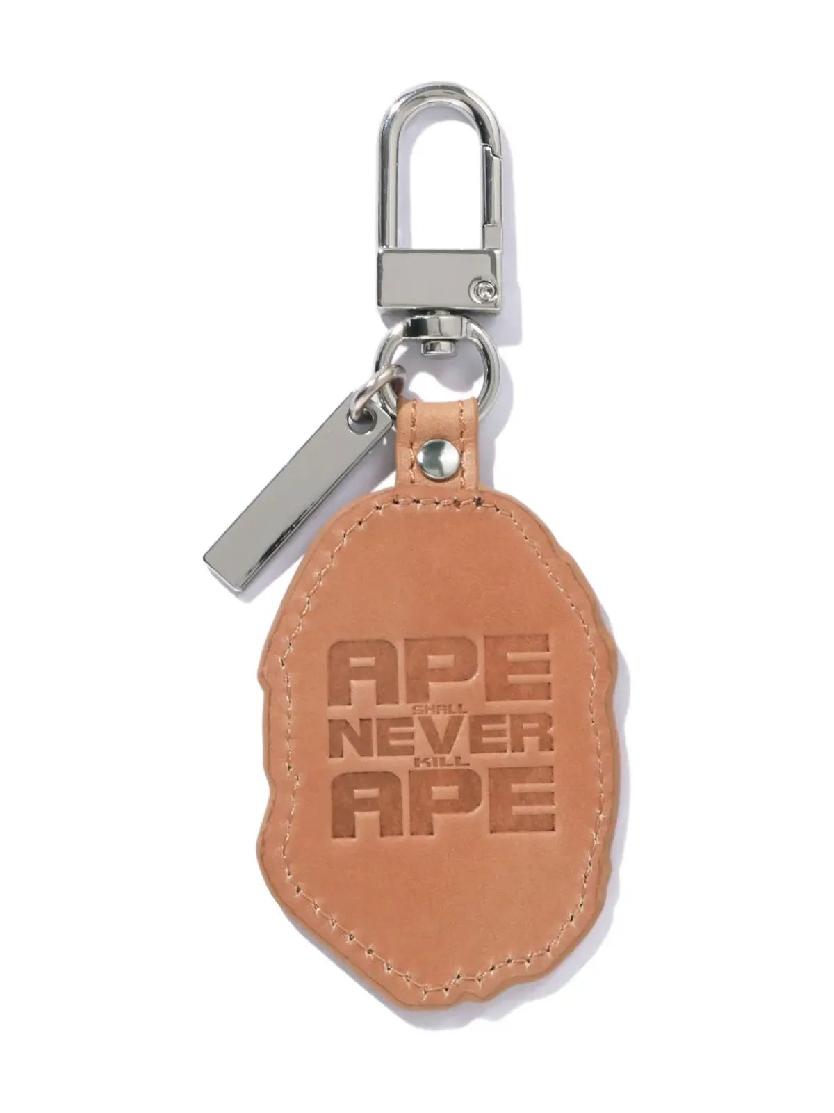 A BATHING APE® Ape Head レザー キーホルダー - 画像1