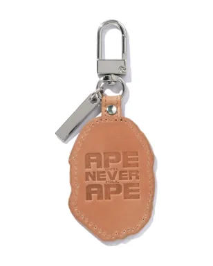 A BATHING APE® Ape Head レザー キーホルダー - サムネイル1