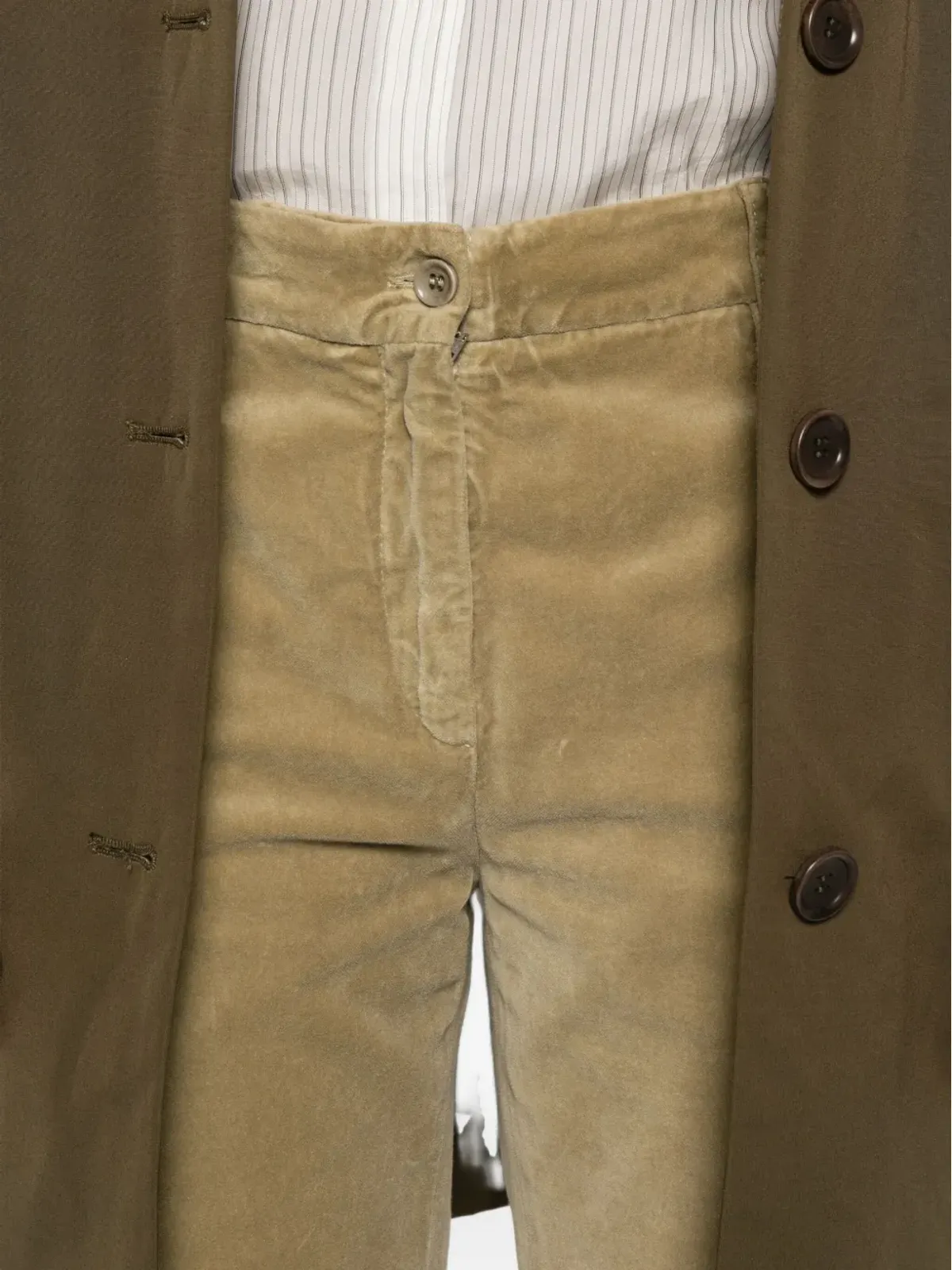 ASPESI MOD.0107 コーデュロイポケットパンツ - グリーン - 画像5