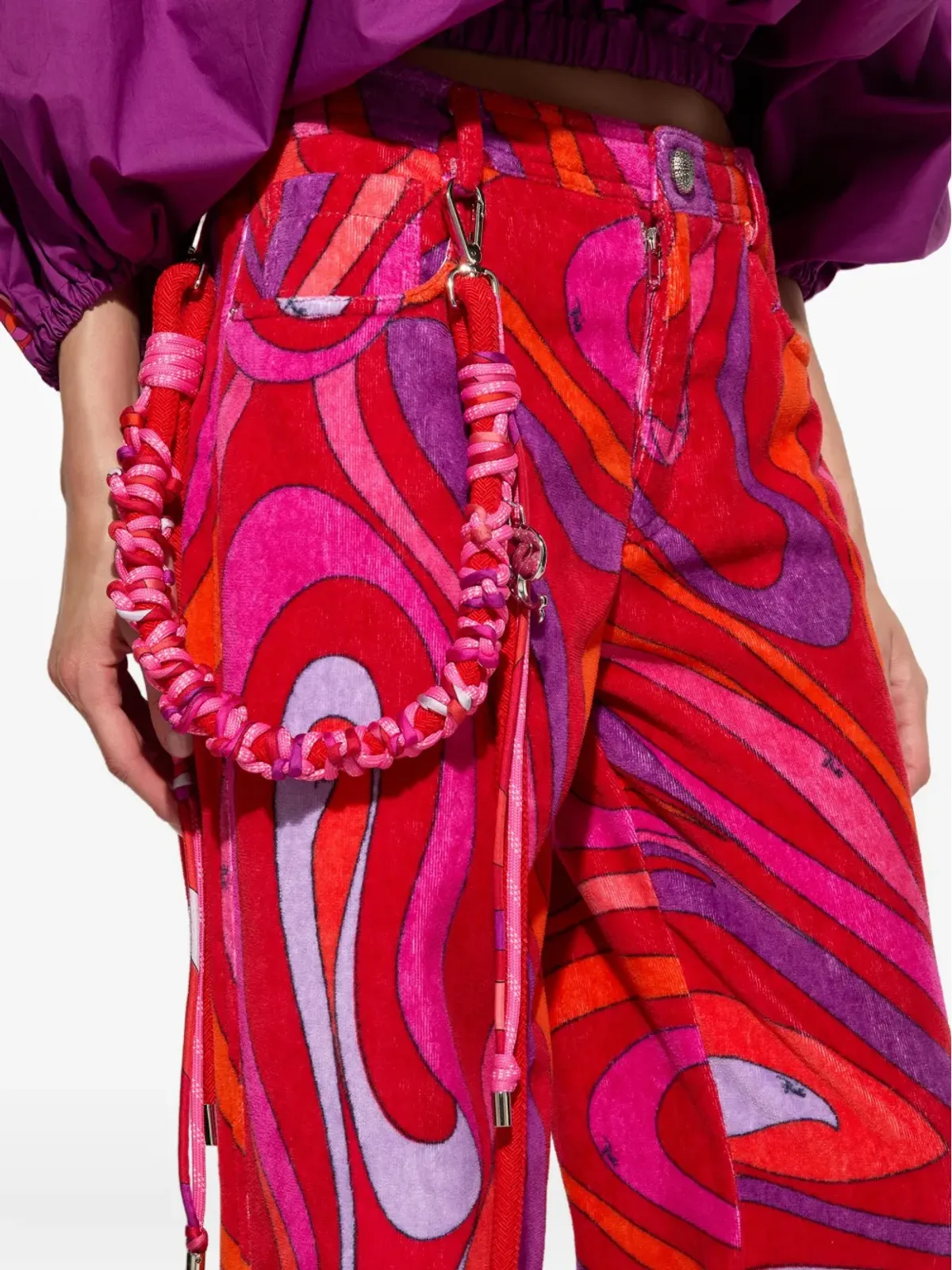 PUCCI 編み込みロープベルト - 画像4