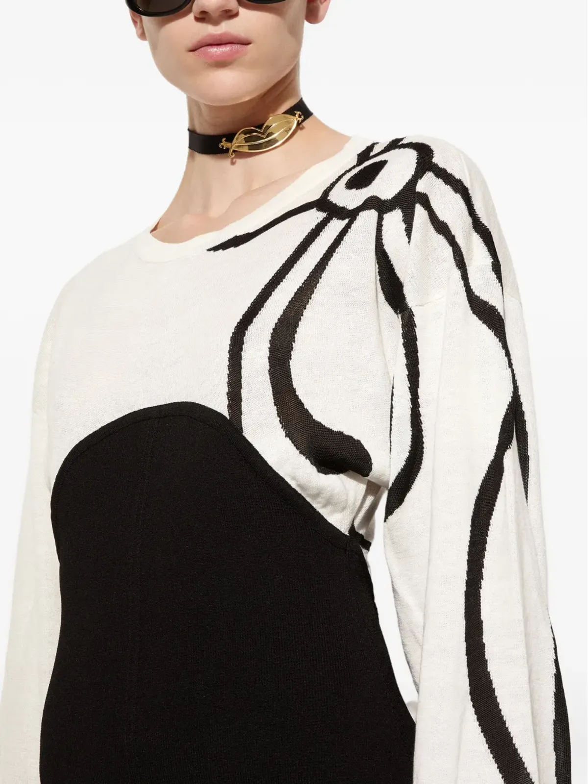 PUCCI 抽象柄ニットドレス - 画像5