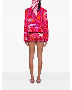 PUCCI 渦巻きプリントのフリルジャケット - サムネイル4