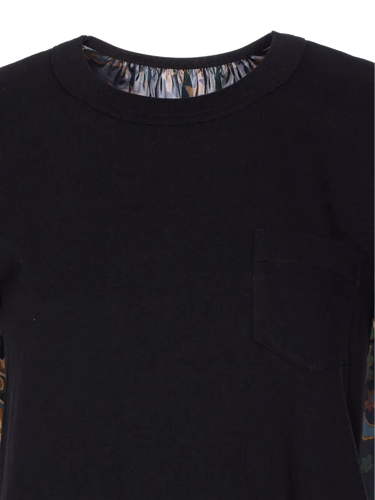 sacai 花柄プリント ポケット Tシャツ - 画像4