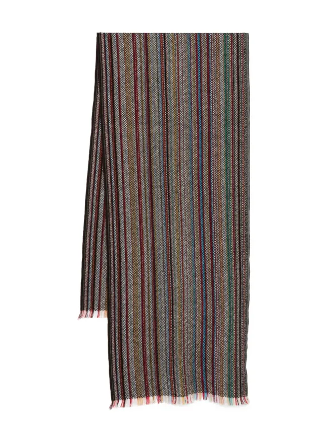 Paul Smith Paul Smith ストライプ柄フリンジスカーフの商品画像