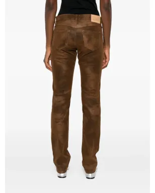 MARANT ÉTOILE Kelsie レザー風パンツ - サムネイル4