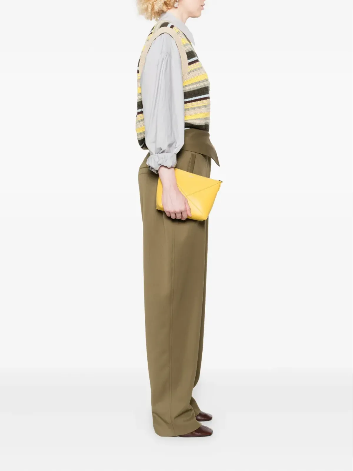 LOEWE パズルレザー クラッチバッグ - 画像2