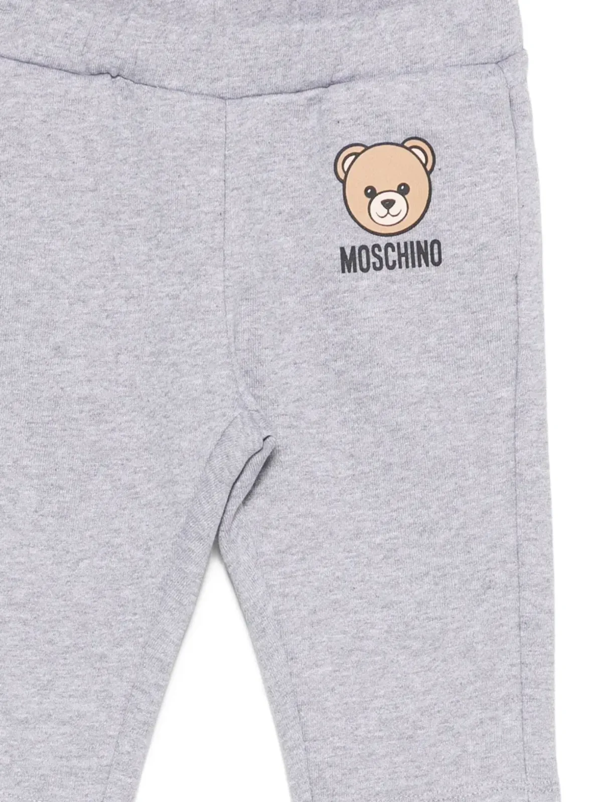 Moschino Kids teddy bear-print tracks pants - Grey - 画像3