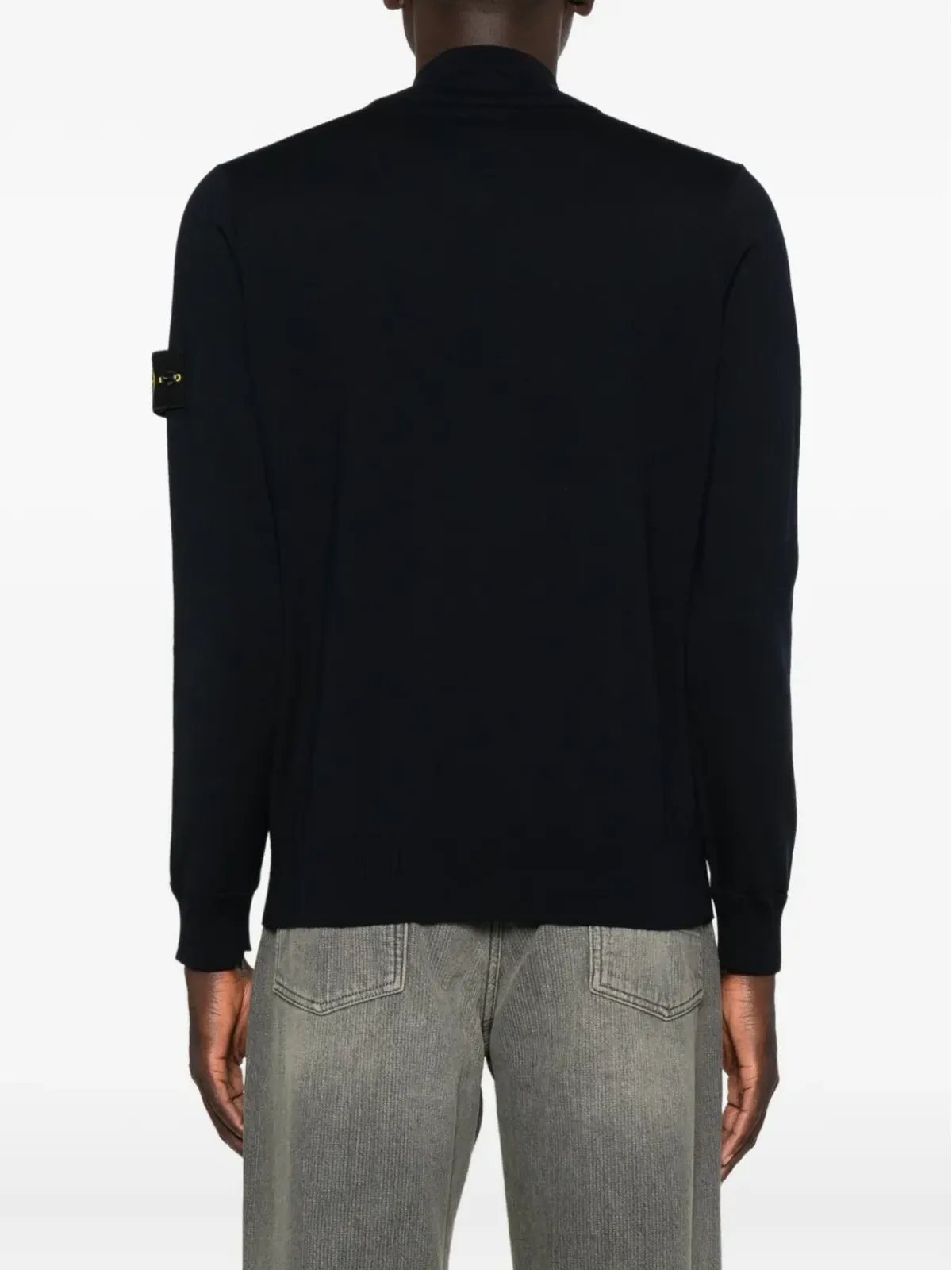 Stone Island ハーフジップ ロゴパッチ セーター - 画像4