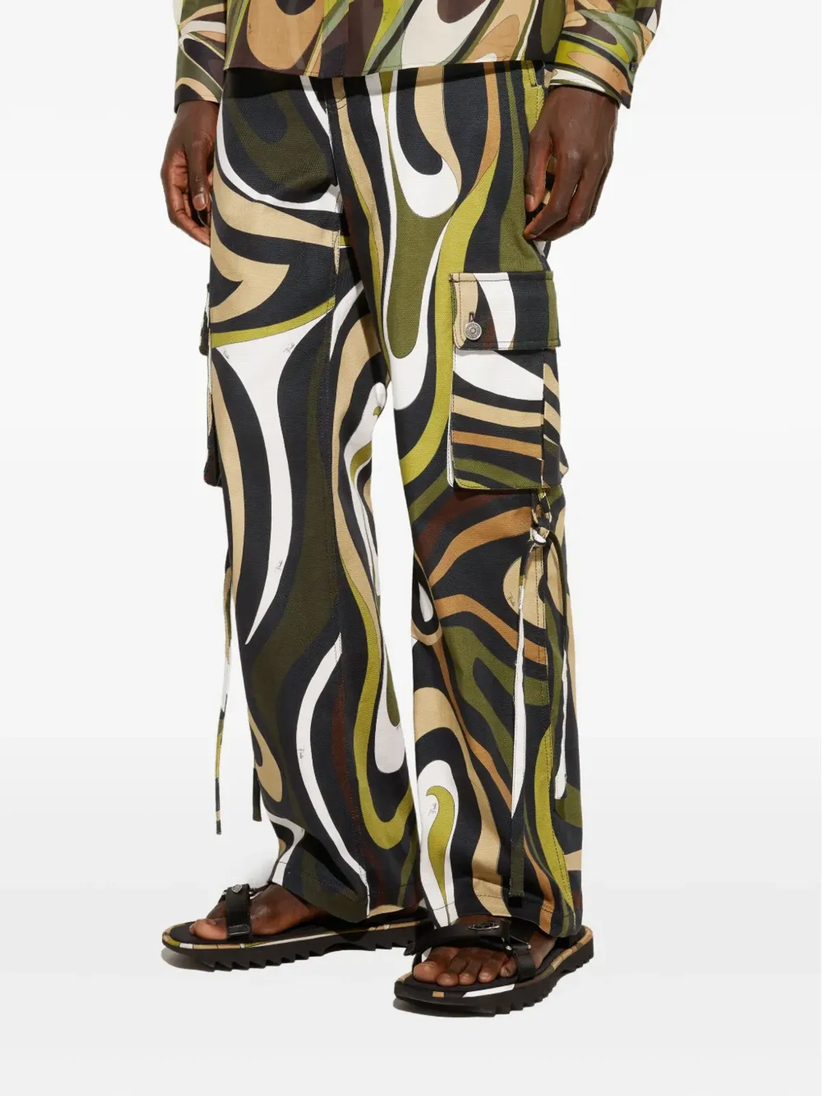 PUCCI マルモプリントカーゴパンツ（グリーン） - 画像5