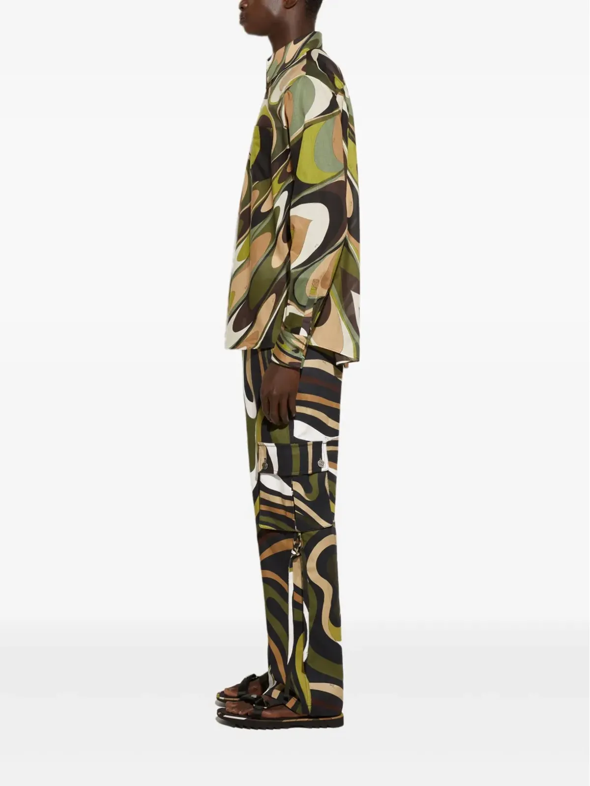 PUCCI マルモプリントカーゴパンツ（グリーン） - 画像3