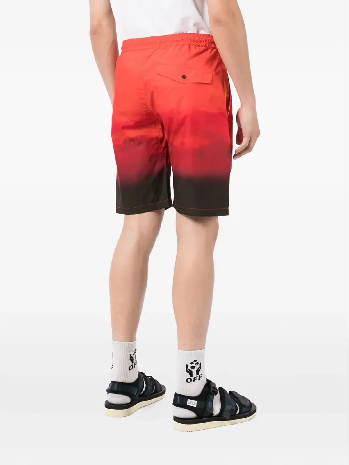 Maharishi サンセットプリント ドローストリング ショーツ - 画像4