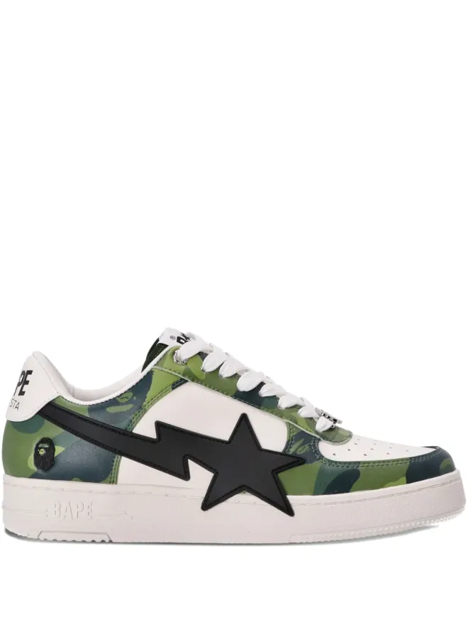 A BATHING APE® A BATHING APE® 迷彩スター スニーカー - グリーンの商品画像