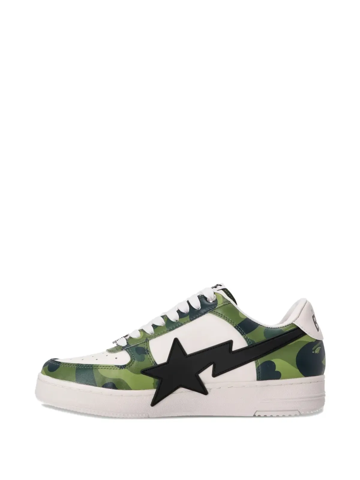 A BATHING APE® 迷彩スター スニーカー - グリーン - 画像3