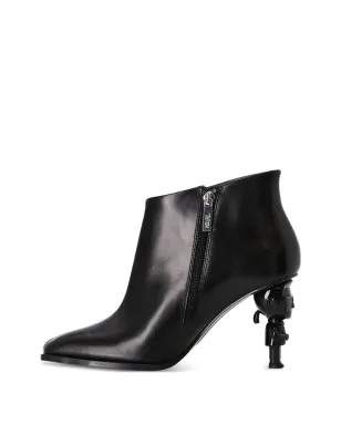 Karl Lagerfeld Ikon Karl-heel レザー アンクルブーツ - サムネイル3